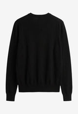 Toteme Fine Knit Wool Sweater Black 252WRT0469YA0190001_BLACK_70027352