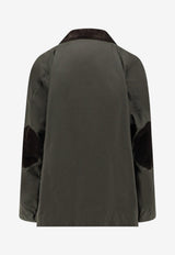 Toteme Country Wool Jacket with Elbow Patch Green 244WRO4722FB0320032_Forest_70027370