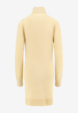 Toteme Turtleneck Wool Sweater with Scarf Champagne 254WRT0615YA0087312_Champagne_70041546