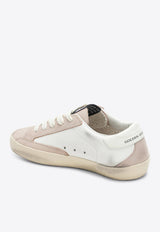 Golden Goose DB Kids Girls Super-Star Leather Sneakers with Glittered Star Patch Pink GYF00102F008641/T_GOLDE-12507