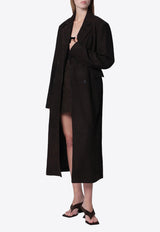 ROTATE Double-Breasted Suede Coat Brown 1165031111BCR2267/T_ROTAT-1111