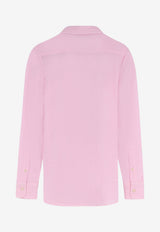 Polo Ralph Lauren Embroidered Logo Oxford Shirt Pink 211664427002_CARMELPINK_70027140
