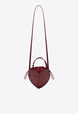 ROTATE Heart-Shape Crossbody Bag in Croc-Embossed Leather Bordeaux 1164272691BCR2276/T_ROTAT-2691