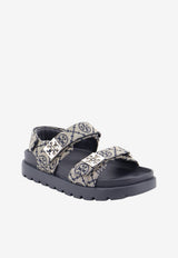 Tory Burch Mellow Sport T Monogram Flat Sandals Navy 184016430_TMONOPERFECTNAVY_66335822