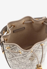 Tory Burch Mini T Monogram Coated Canvas Bucket Bag Taupe 182853200_CHARCOAL_66335881