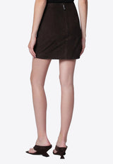 ROTATE Suede Mini Skirt Brown 1161681111BCR2267/T_ROTAT-1111