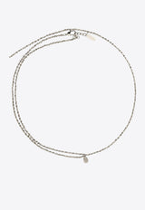 Brunello Cucinelli Double-Chain Necklace with Charm Silver MCOW9LA49C046_PALLADIOFUMÈ_58257043
