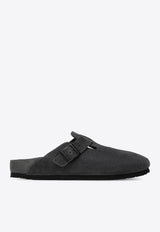 Birkenstock Boston Suede Leather Mules Charcoal 1031489USUE/S_BIRKE-CH
