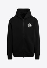 Moncler Logo Patch Zip-Up Hoodie Black 8G00027899V4/T_MONCL-999