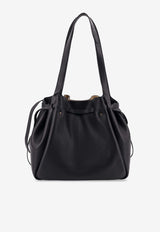Tory Burch Romy Leather Tote Bag Black 163388001_BLACK_66335845
