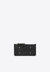 Maison Margiela Four Stitches Zip Cardholder Black S56UI0143UP4455/T_MARGI-T8013