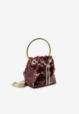 Jimmy Choo Micro Bonbon All-Over Sequins Bucket Bag Merlot MICROBONBONEZRDEEPMERLOTLIGHTGOLD_DEEPMERLOTLIGHTGOLD_67481159