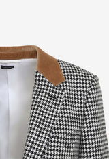 Pied De Poule Houndstooth Blazer