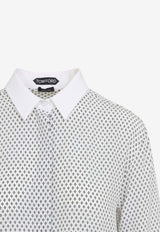 Argyle Print Silk Shirt