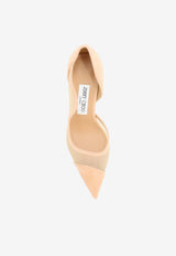 Jimmy Choo Brigitte 100 Mesh and Suede Pumps Biege BRIGITTE100SMSCHAI_CHAI_67481174