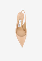 Jimmy Choo Love 65 Leather Slingback Pumps Biege LOVESB65CLFCHAI_CHAI_67481178