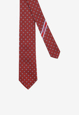 Ferragamo Gancini Jacquard Silk Tie Bordeaux 351424794460BORDEAUX_Bordeaux_67481181