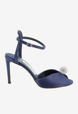 Jimmy Choo Sacora 85 Satin Sandals with Crystal-Ball Blue SACORA85WCZMARINECRYSTAL_MARINECRYSTAL_67481184
