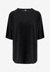 Toteme Longline Wool Knit Top Black 254WRT0620YA0211001_BLACK_70041552