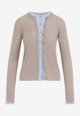 Layered Silk-Blend Cardigan