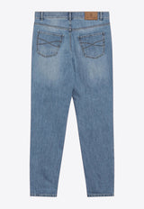 Brunello Cucinelli Washed Straight-Leg Jeans Blue M0Z37D3210DE/T_CUCIN-C1470