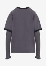 Layered Long-Sleeved Vintage T-shirt