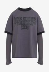 Layered Long-Sleeved Vintage T-shirt