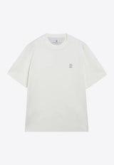 Brunello Cucinelli Logo Crewneck T-shirt White M0B138440CO/T_CUCIN-CJB65