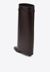 Givenchy Shark Pinch 90 Leather Knee-High Boots Dark Brown BE703XE1J7/T_GIV-202