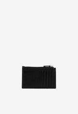 Balenciaga Logo Stamped Zip Cardholder Black 6405351IZI31090_Blackwhite_70149659