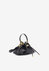 Jimmy Choo Small Cinch Leather Shoulder Bag Black CINCHSMALLGUVBLACKGOLD_Blackgold_67481212