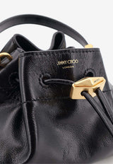 Jimmy Choo Small Cinch Leather Shoulder Bag Black CINCHSMALLGUVBLACKGOLD_Blackgold_67481212