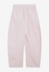 Alaïa High-Rise Rounded Jeans Pink AA9P1215D028DDE/T_ALAIA-416