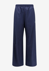 Balenciaga Logo Print Drawstring Track Pants Navy A001ZCTPQ386641_NEWDARKNAVY_70149662