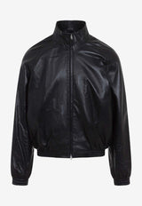 Leather Bomber Jacket