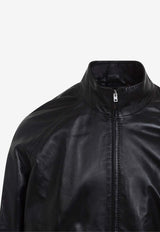 Leather Bomber Jacket