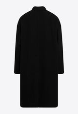 Rick Owens Single-Breasted Long Coat Black RU02F4970WBD/T_RICKO-9