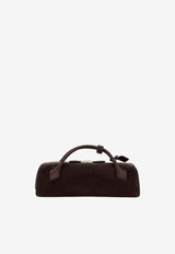 Alaïa Le Teckel Suede Handbag Brown AA1S06026CA328SUE/T_ALAIA-U15