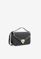 Valentino Rockstud Leather Shoulder Bag Black 9W2B0T76VSF0NO_Black_70014537