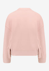 Moncler Embroidered Logo Sweatshirt Pink K20938G00007899V4519_Pink_60988614