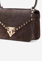 Small Rockstud Suede Crossbody Bag