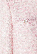 Self-Portrait Collarless Bouclé Jacket Pink PF26-112JPL/T_SELF-P