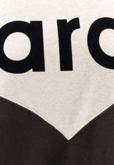 Isabel Marant Etoile Houston Colorblocked Logo Sweatshirt Monochrome SW0006FAA1M08E02FK_FADED BLACK_70014427
