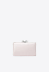 Self-Portrait Crystal Bow Satin Clutch Pink PF26-326PL/T_SELF-P