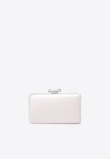 Self-Portrait Crystal Bow Satin Clutch Pink PF26-326PL/T_SELF-P