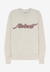 Isabel Marant Etoile Rise Embroidered Logo Sweatshirt Ecru SW0061FAD3M04E23EC_Ecru_70014523