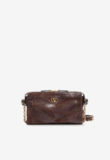 Valentino Panthea Suede and Leather Shoulder Bag Brown 9W2B0S99DEDRE6_EBONYBROW_70014536
