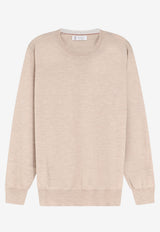 Brunello Cucinelli Cashmere Crewneck Sweater Beige M2300100CLB17_CAMELCHIARONEBBIA_70014710