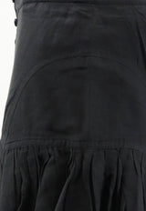 Isabel Marant Etoile Daneen Ruffled Mini Skirt Black JU0512FBB3J04E01BK_BLACK_70013686