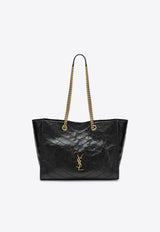 Saint Laurent Medium Niki East/West Tote Bag in Vintage Leather Black 8711510EN07/T_YSL-1000
